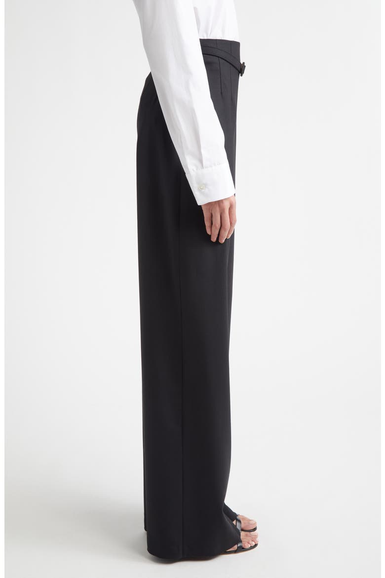 Stretch Wool Pants, Alternate, color, BLACK