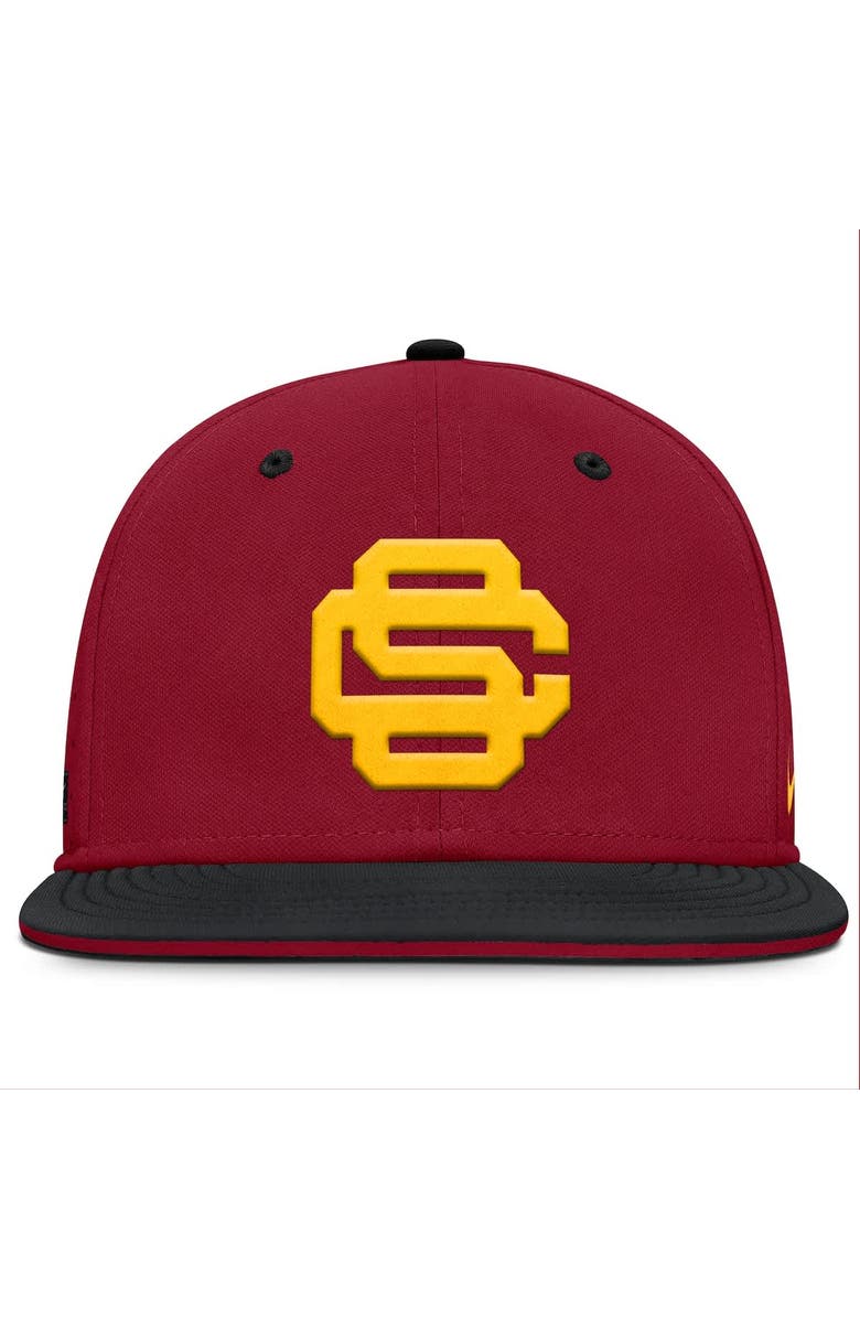 Nike Men's Nike Cardinal USC Trojans On-Field Dugout True Performance Fitted Hat, Alternate, color, 