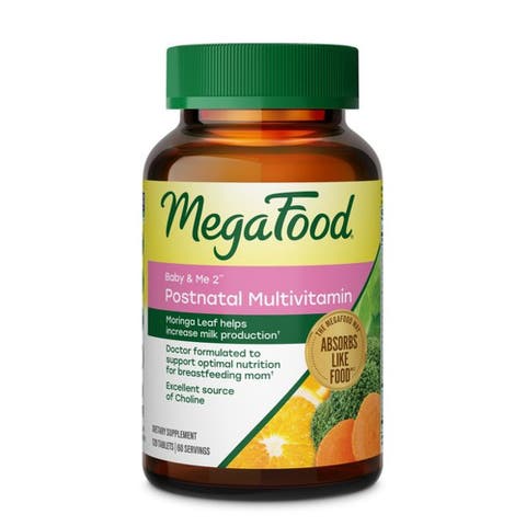 Baby & Me 2 Postnatal Multivitamin for Women Breastfeeding with Moringa Leaf, 120 Tablets