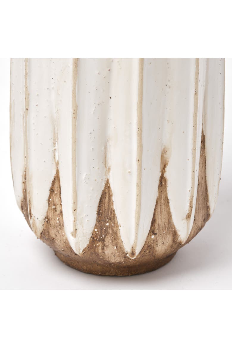 Sisko Rustic Ceramic Vase, Alternate, color, White