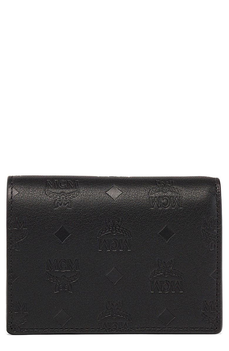 MCM Aren Flap Trifold Mini Wallet, Main, color,