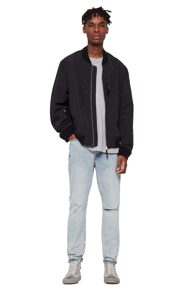 AllSaints Finch Bomber Jacket, Alternate, color, 