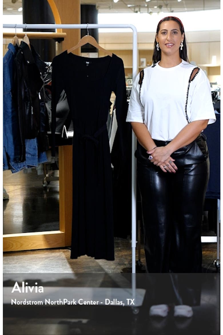 Nieve Long Sleeve Jersey Dress video