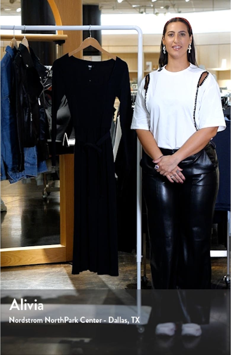 Nieve Long Sleeve Jersey Dress, sales video thumbnail