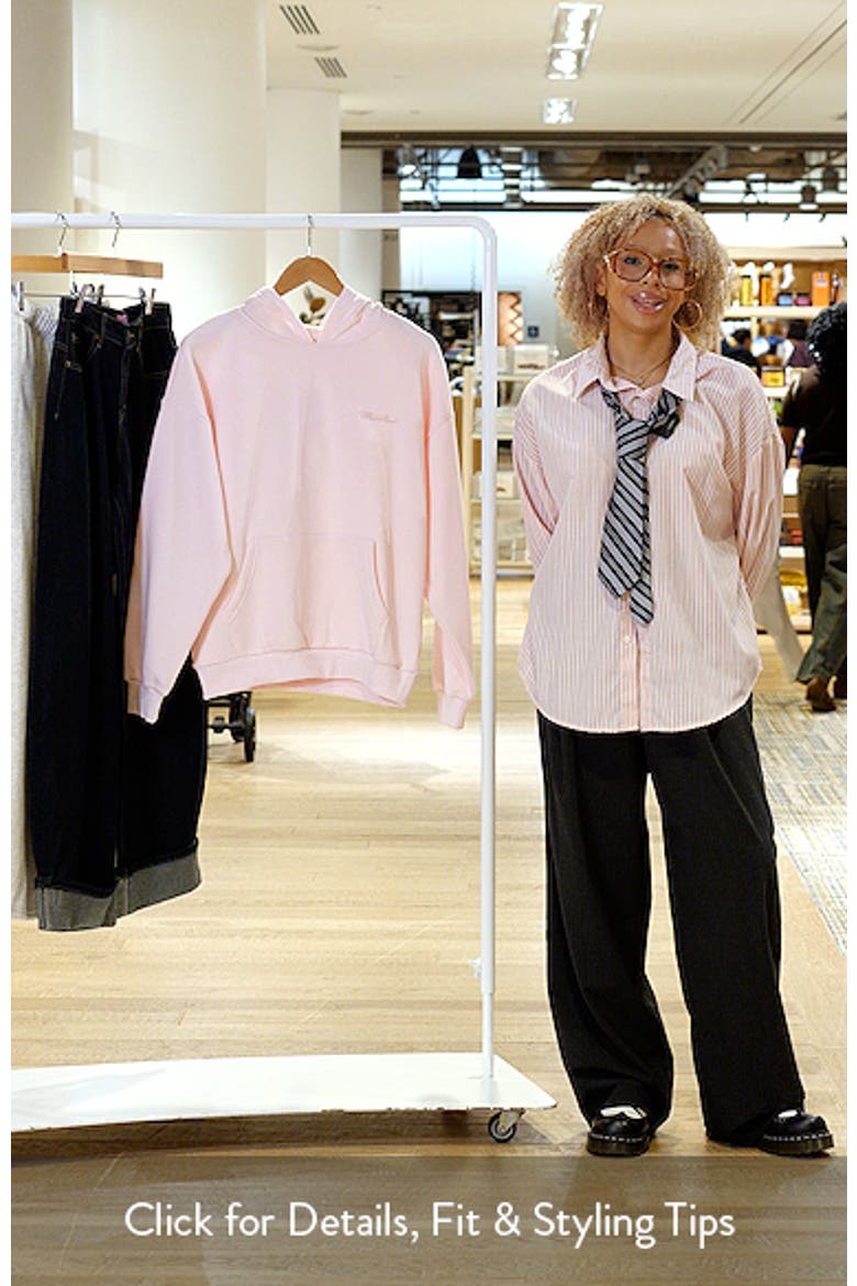 Basic Girl Oversize Fleece Logo Hoodie video