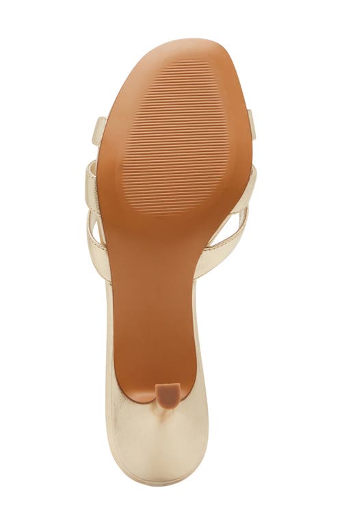 Steve Madden Cary Flip Flop In Gold Leather