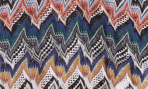 Missoni Knit Metallic Lace Polo In Multi