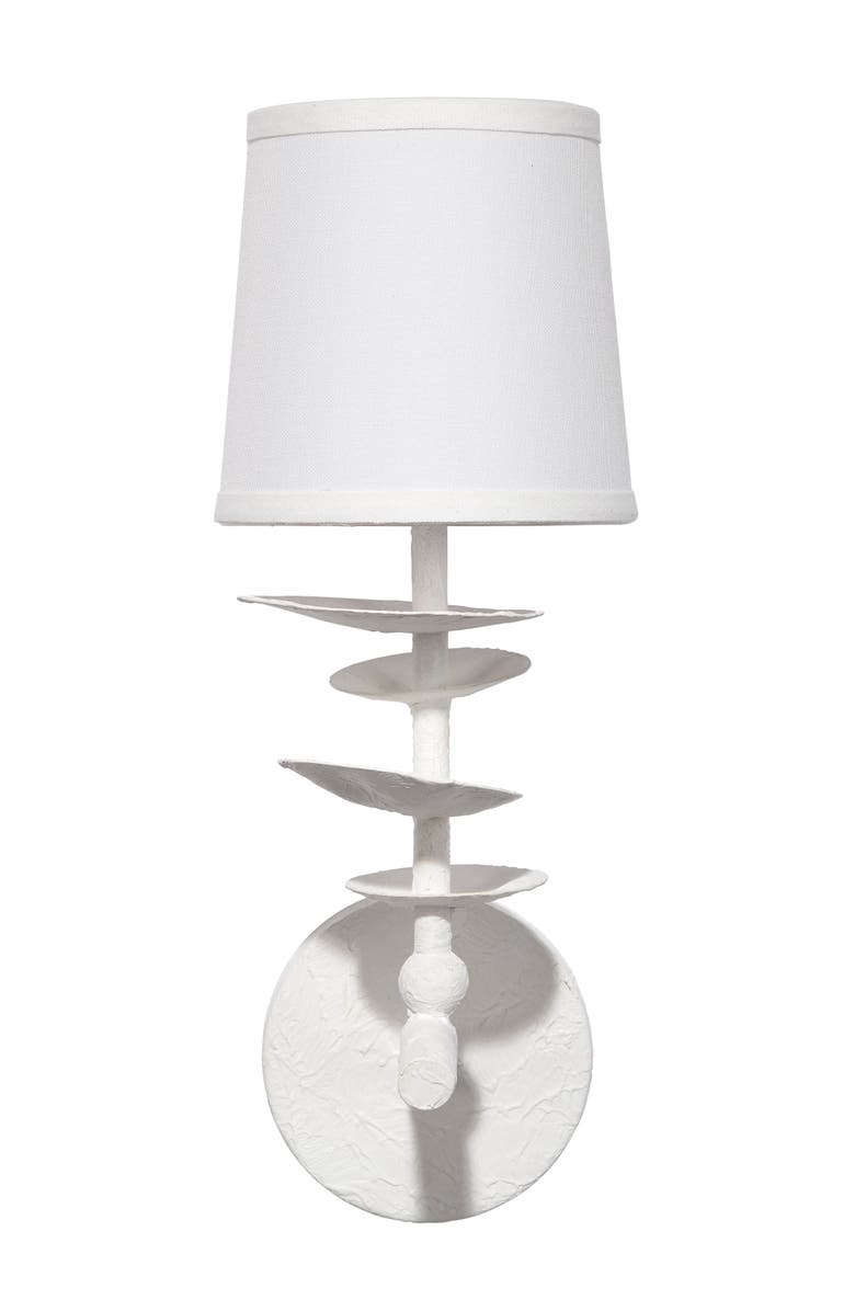 JAMIE YOUNG Petal 1-Light Wall Sconce, Main, color, White