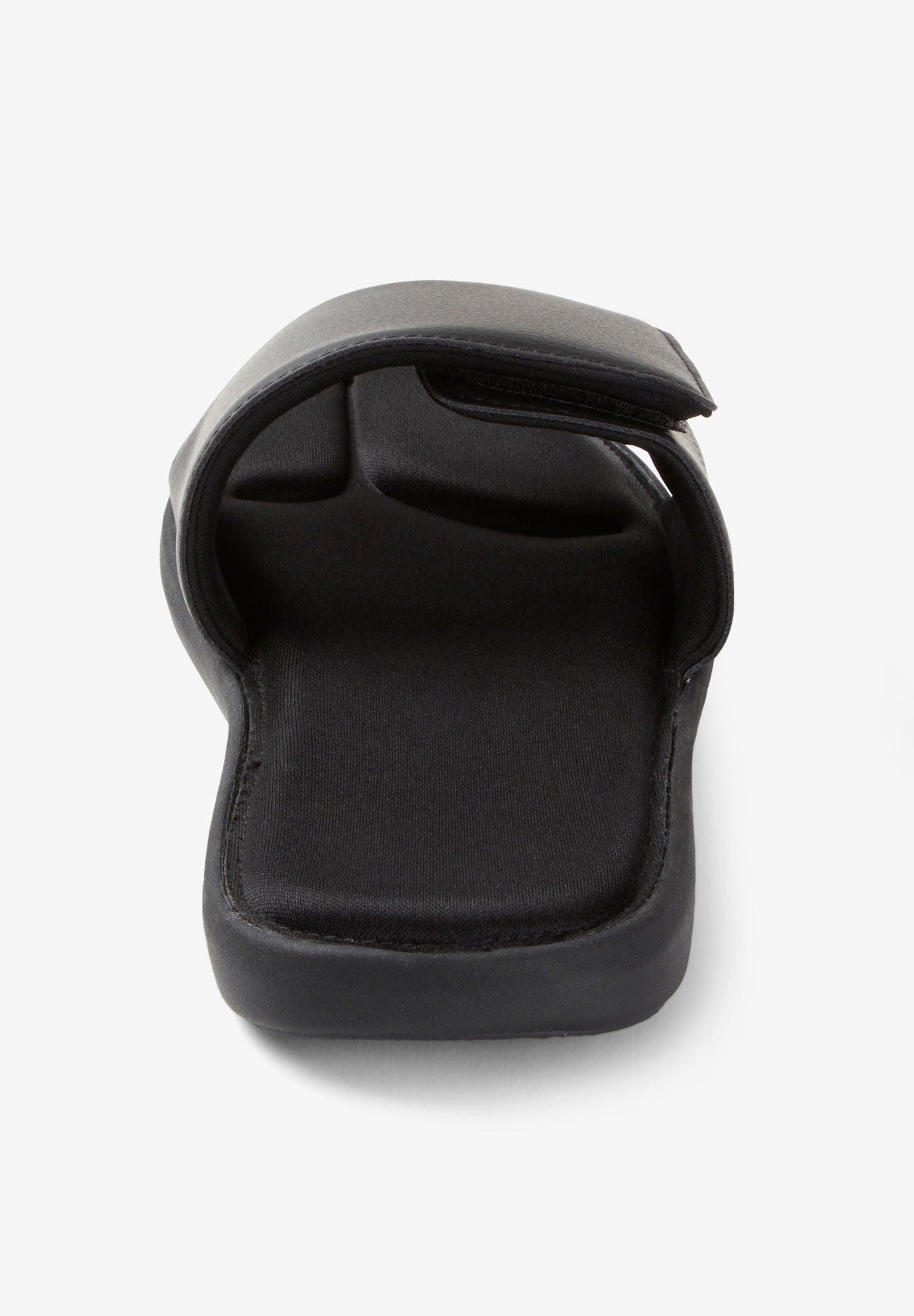 KingSize Memory Foam Slide Sandal, Alternate, color, Black