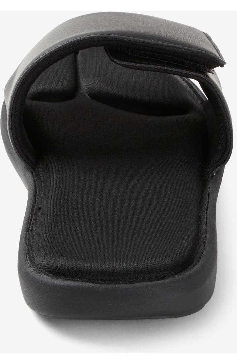 KingSize Memory Foam Slide Sandal, Alternate, color, Black