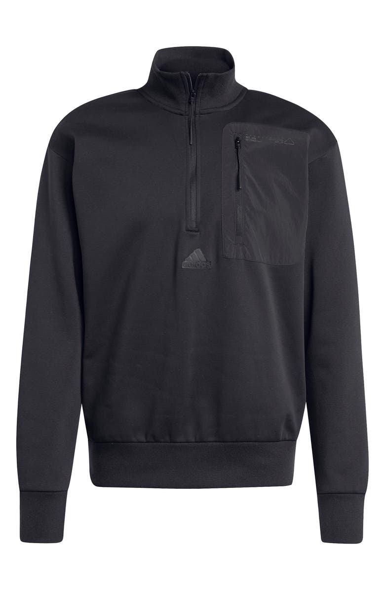 adidas City Escape Fleece Half Zip Sweatshirt, Alternate, color,
