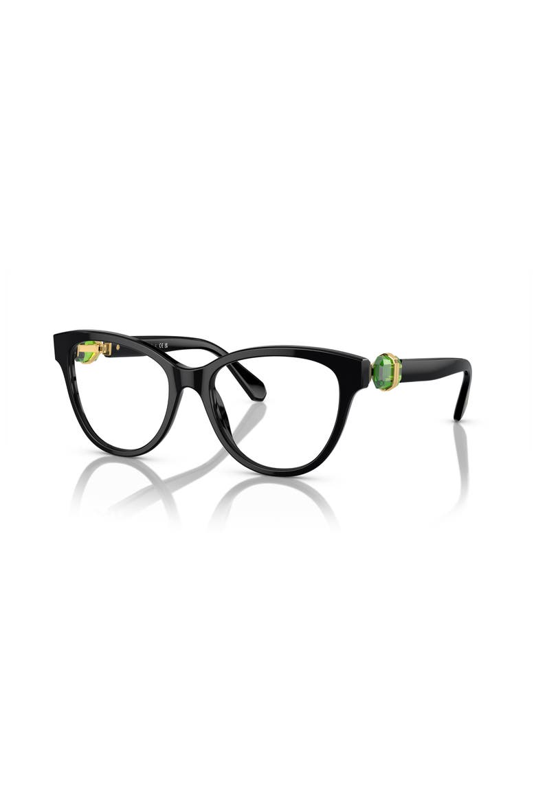 52mm Round optical glasses, Main, color, Black