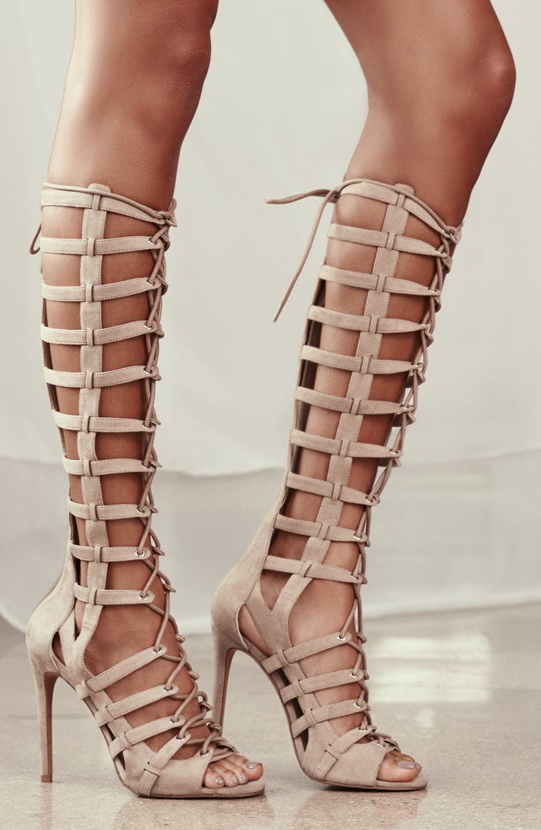 KENDALL + KYLIE 'Emily' Tall Gladiator Sandal, Main, color,