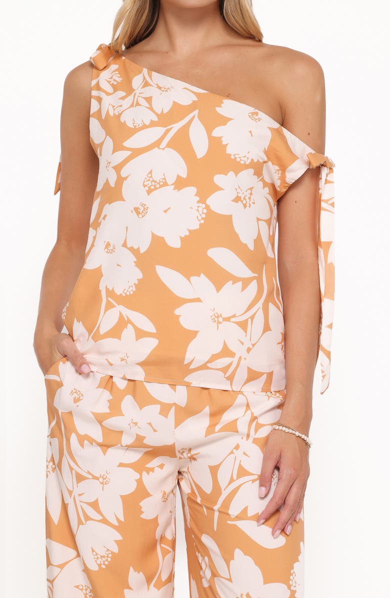 Petal & Pup Flynn Floral One-Shoulder Top & Pants Set, Alternate, color, 