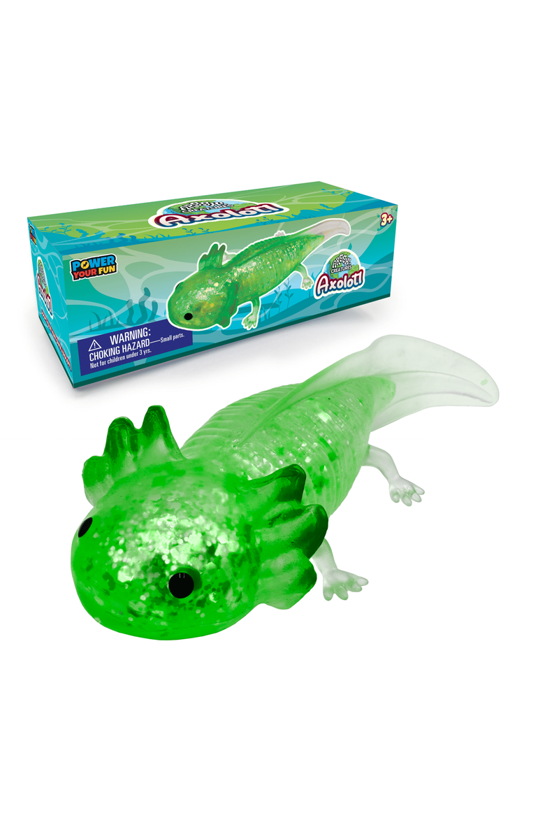 Axolotl Stress Ball Sensory Toys, Main, color, Green
