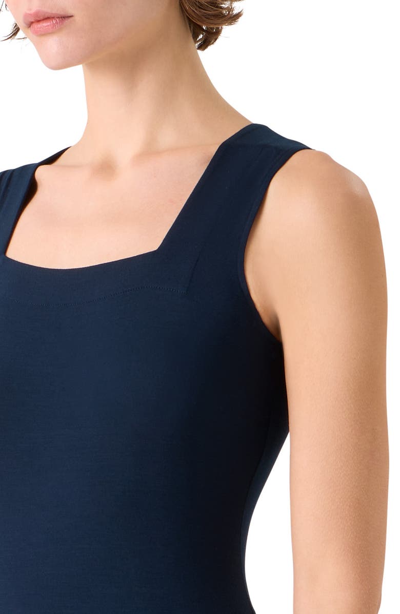 Akris punto Sleeveless Modal Stretch Jersey Top, Alternate, color, Dark Blue