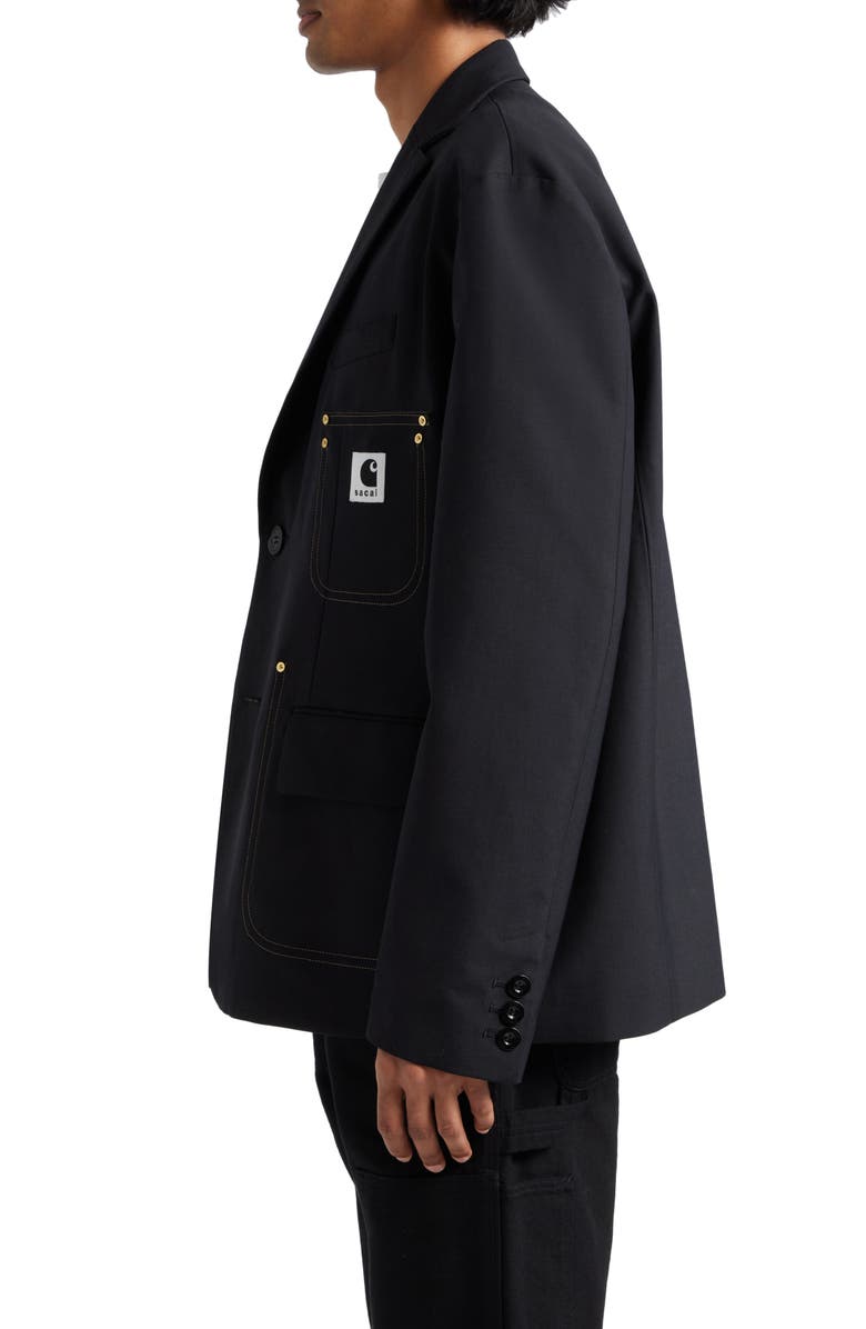 Sacai Carhartt WIP Reversible Bonded Suiting Jacket, Alternate, color,