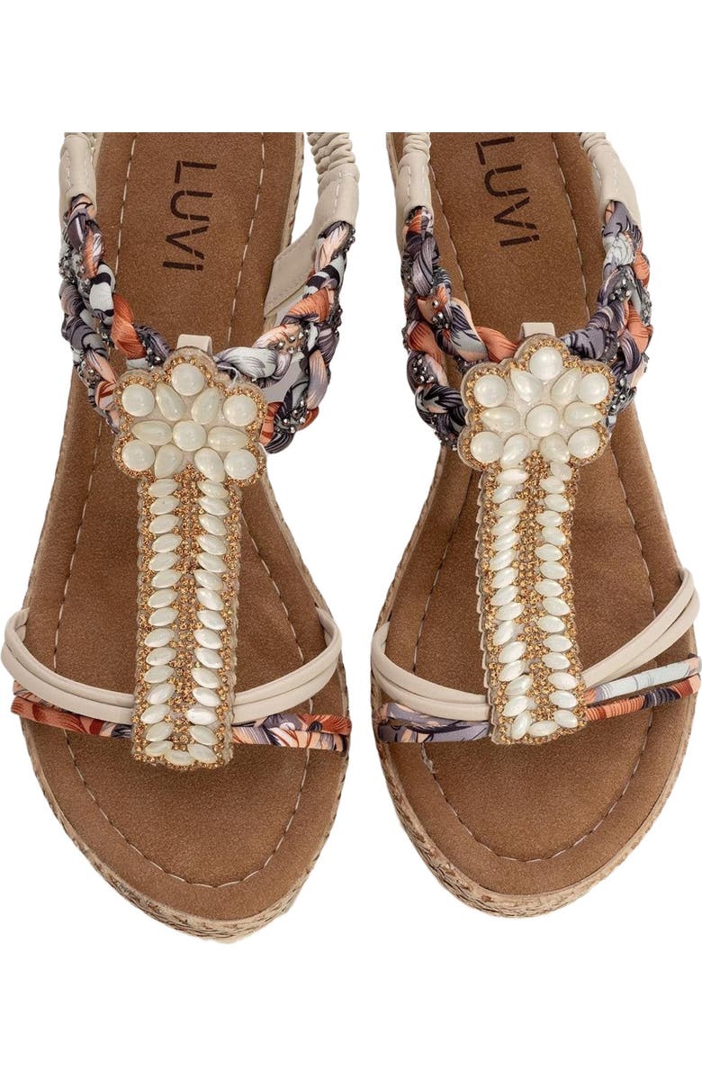 Prologue Shoes Sogno Rhinestone Espadrille Sandal, Alternate, color,