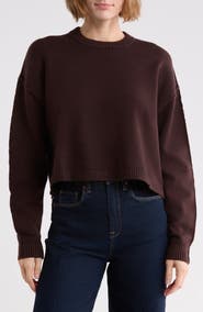 Good American Cozy Crewneck Sweater