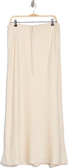 Satin Bias Maxi Skirt