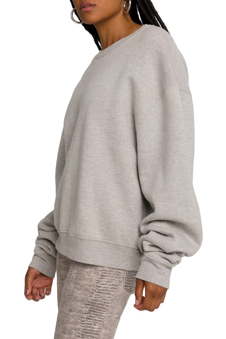 Boyfriend Sweatshirt, Alternate, color, HEATHER GREY001