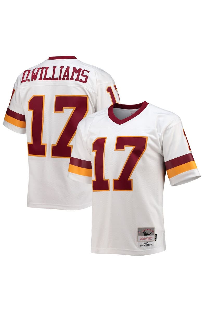 Mitchell & Ness Men's Mitchell & Ness Doug Williams White Washington Football Team Legacy Replica Jersey, Main, color, 