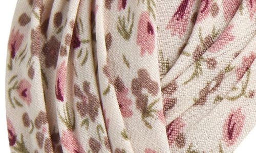 Tasha Floral Pleated Headband In Ivory