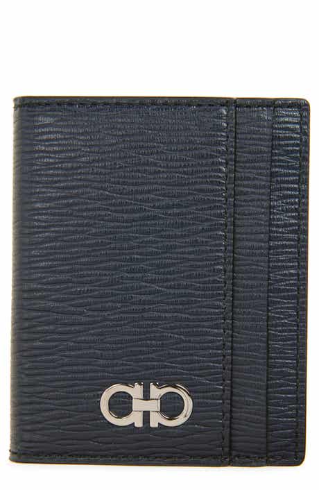FERRAGAMO Revival Gancio Leather Card Case