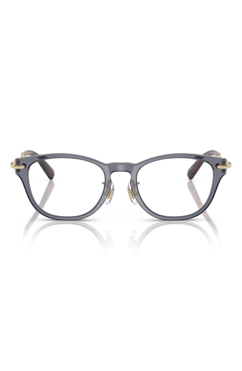 Tiffany & Co. 48mm Small Pillow Optical Glasses, Main, color, Violet