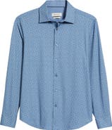 Bugatchi Jimmy OoohCotton® Abstract Print Button-Up Shirt