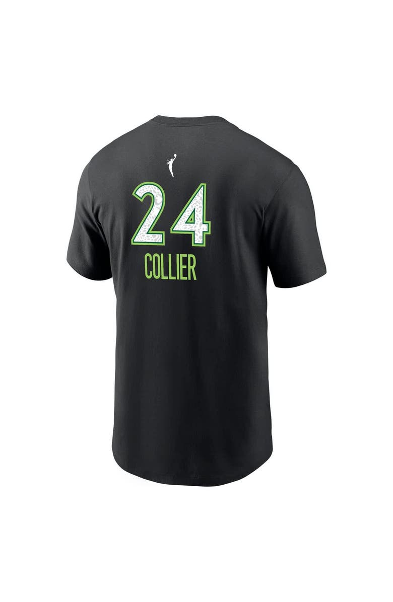 Nike Men's Nike Napheesa Collier Black Minnesota Lynx Rebel Edition Name & Number T-Shirt, Alternate, color, Black