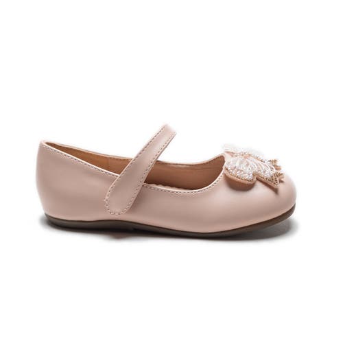 Tulleen Charlotte Ribbon Flats In Pink