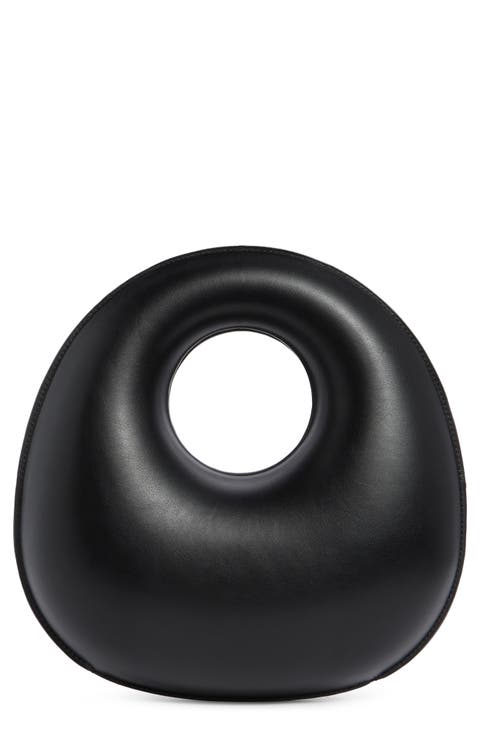 Circle Handle Molded Hobo Bag