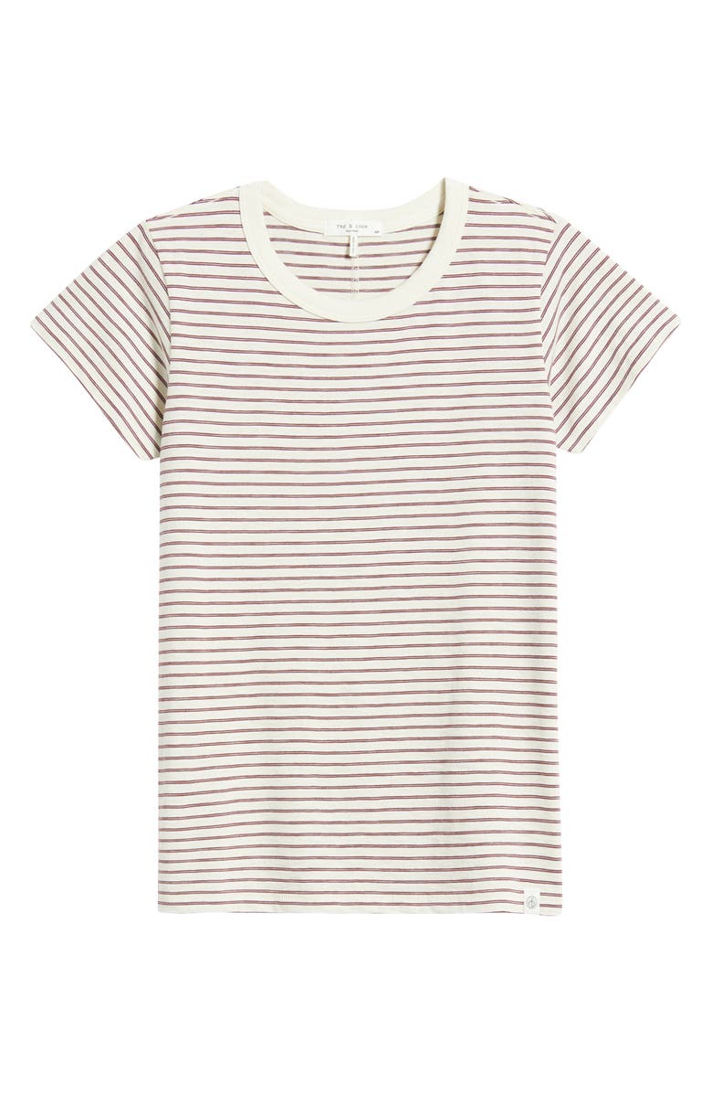 rag & bone The Slub Stripe T-Shirt, Alternate, color, Beige Multi