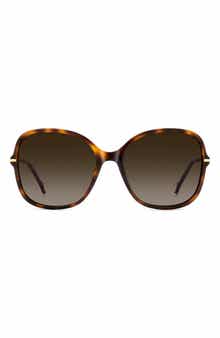 58mm Gradient Square Sunglasses