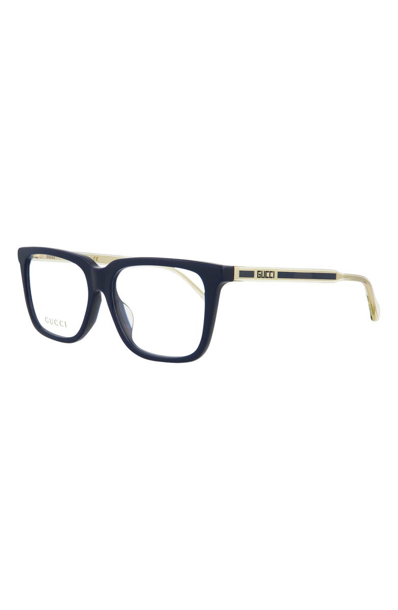 Gucci Core 55mm Square Optical Glasses, Alternate, color,