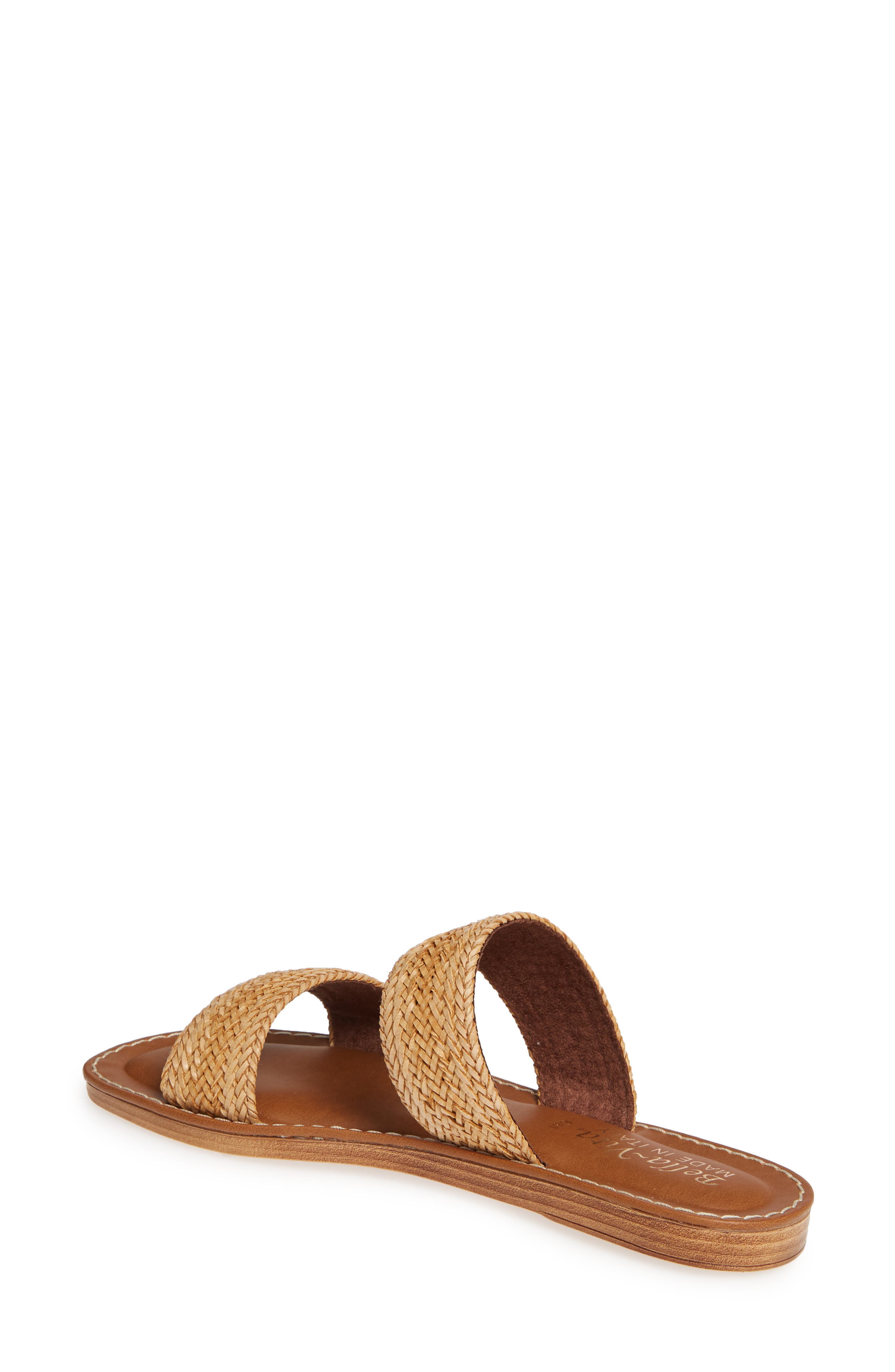 Two-Strap Slide Sandal, Alternate, color, NATURAL WOVEN