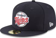 New Era Men's New Era Navy Minnesota Twins Cooperstown Collection Wool 59FIFTY Fitted Hat