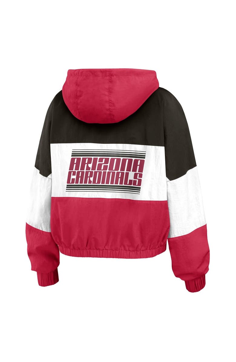WEAR by Erin Andrews Women's WEAR by Erin Andrews  Cardinal Arizona Cardinals Color Block Full-Zip Windbreaker Jacket, Alternate, color, Cardinal