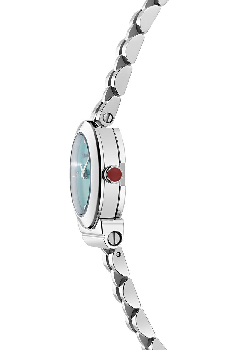 FERRAGAMO Gancini Bracelet Watch, 22.5mm, Alternate, color, Stainless Steel