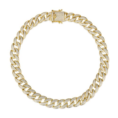 Anna Zuckerman 12mm Super Cuban Link Necklace In Yellow Gold