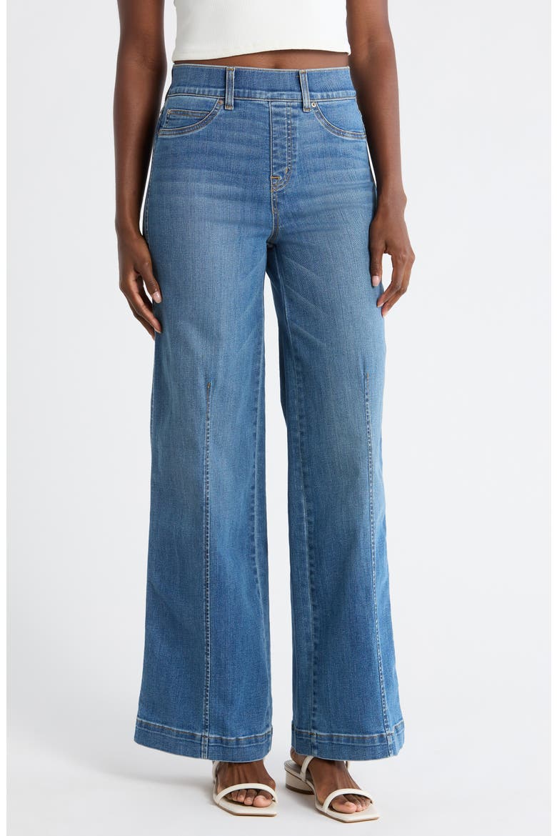 Wide Leg Pull-On Jeans, Main, color, VINTAGE INDIGO