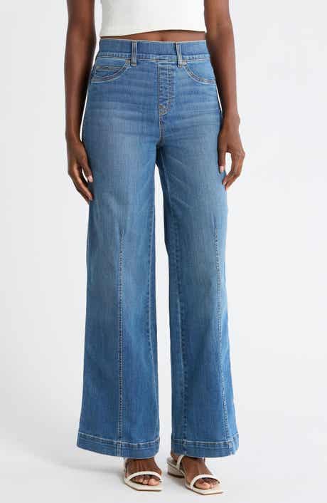 SPANX® Wide Leg Pull-On Jeans