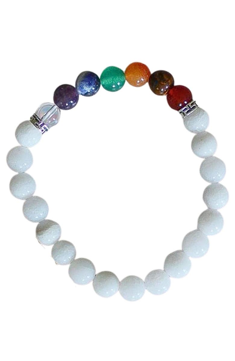Humanist Beauty 7 Chakra Crystal Healing Bracelet, Main, color, Multicolored