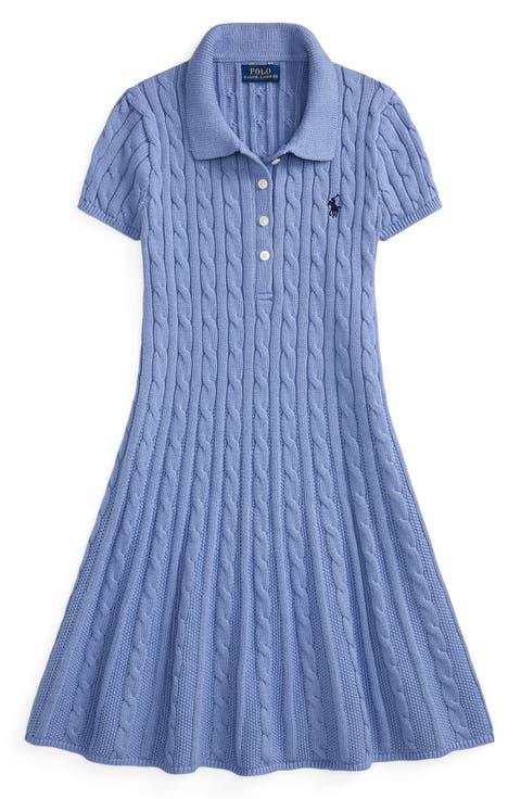 Kids' Cable Stitch Sweater Dress
