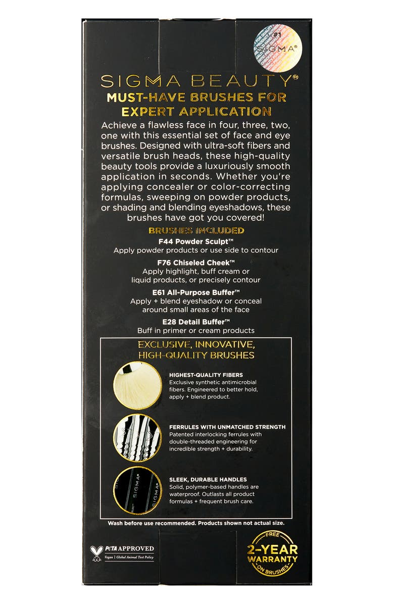 Sigma Beauty Essentials Brush Set $89 Value, Alternate, color,