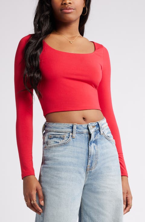 Deep Scoop Crop Top