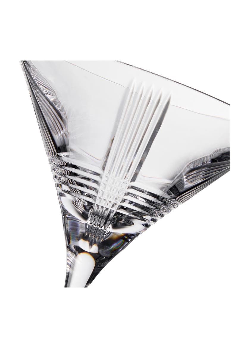 Marquis Vector Set of 2 Crystal Martini Glasses, Alternate, color, CLEAR