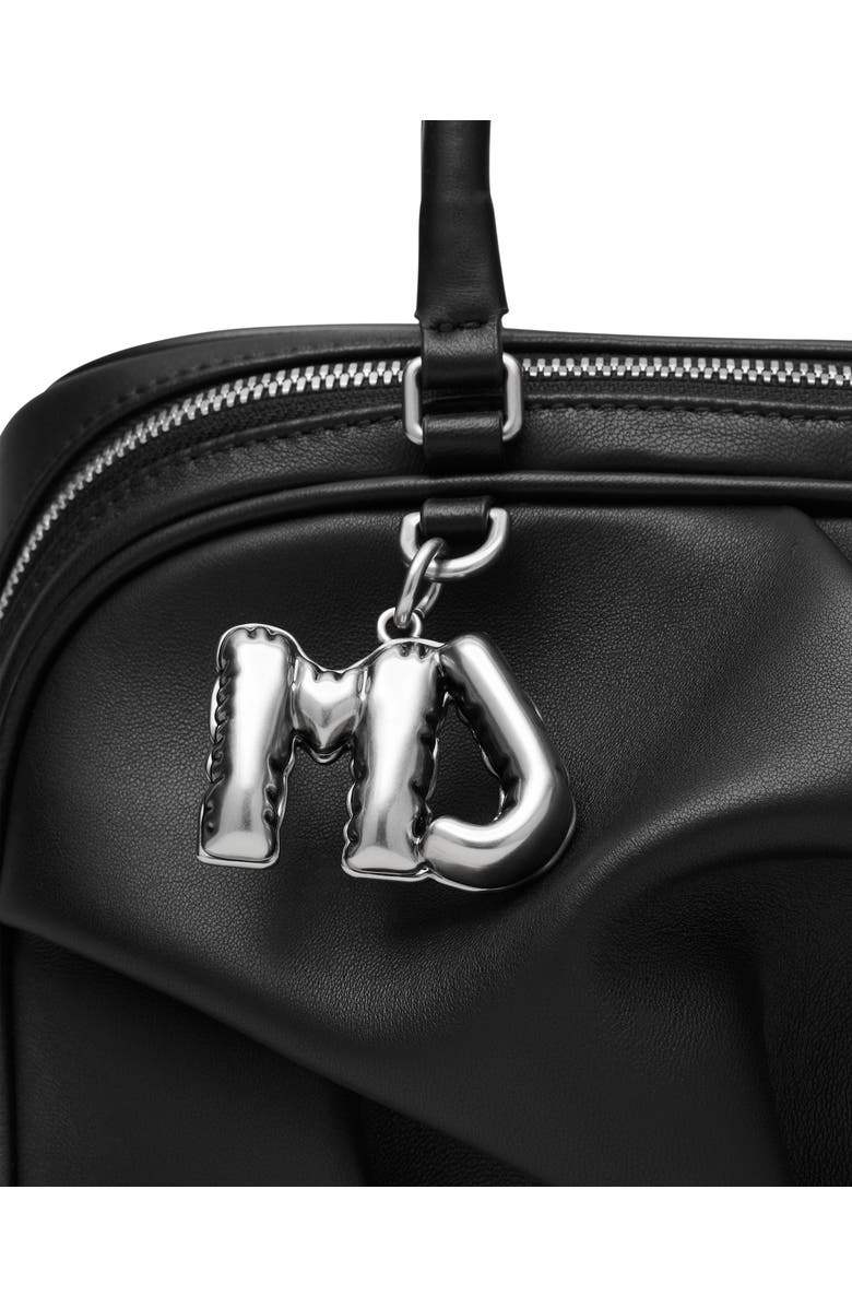 Marc Jacobs The Small Wave Leather Satchel, Alternate, color, Black