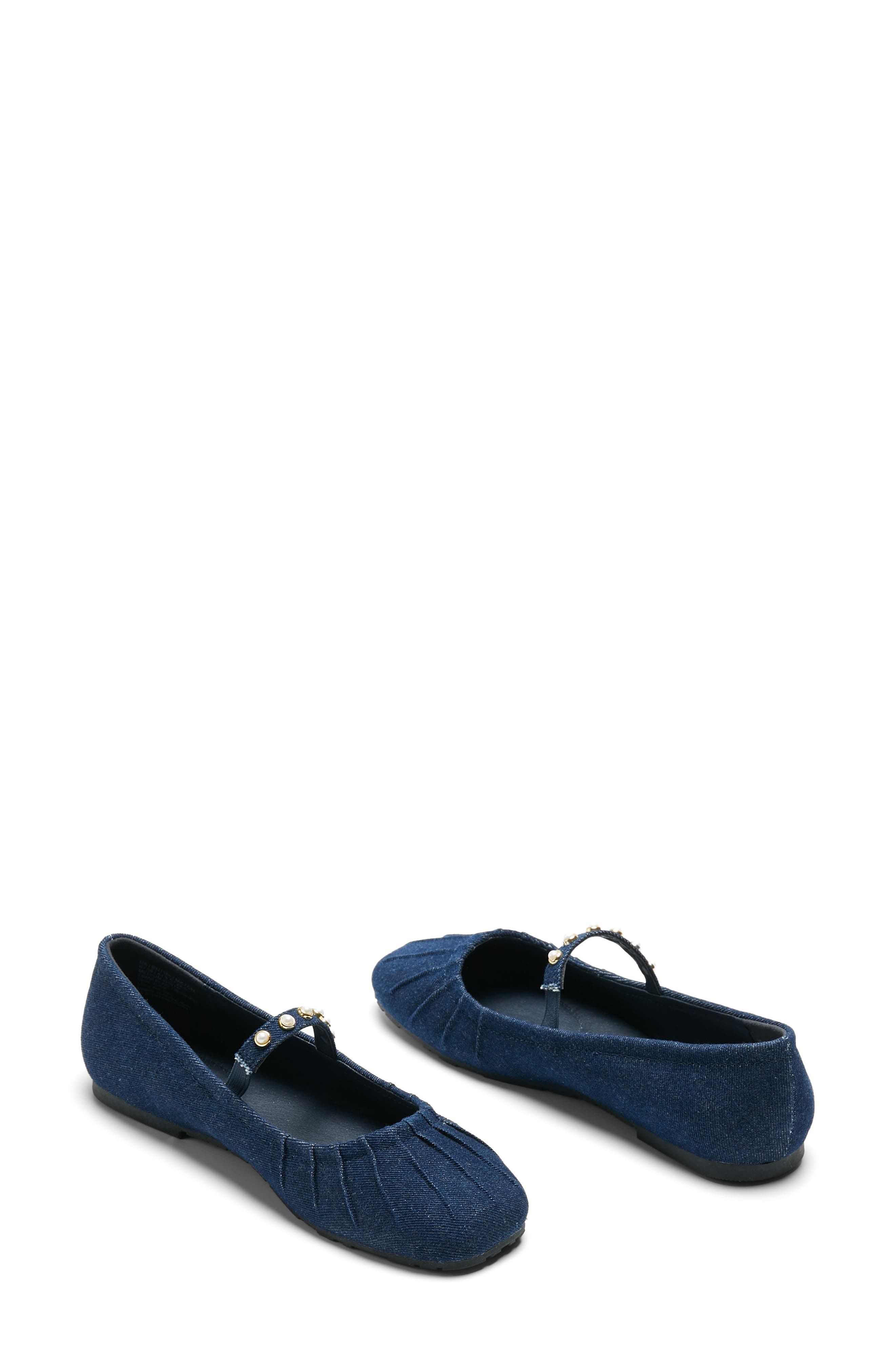 Reaction Kenneth Cole Eimar Imitation Pearl Mary Jane Flat, Alternate, color, 